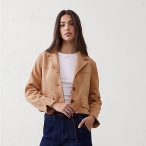 Banana Republic Vegan Suede Blazer Jacket in Deerfield: Small